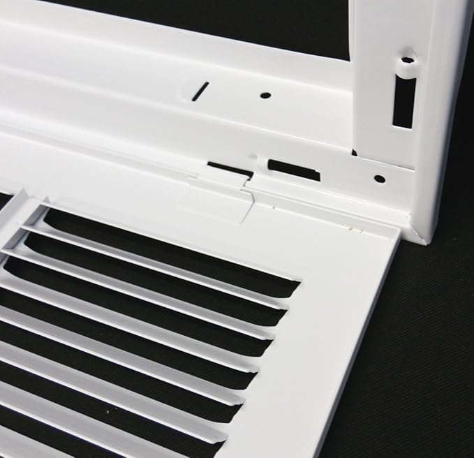 HVAC Premium 34 x 28 Duct Opening Steel Return Air Filter Grille, for 1-inch Filter, Removable Door, Flat Stamped HVAC Vent Cover Grille, Outer Dimensions 36.5 x 30.5