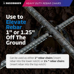 Sandbaggy Plastic Rebar Support Elevates 1" or 1-1/4" - Concrete Support for Rebar #3 to #5 and Steel Wire Mesh (80, 1" - 1.25" Support)