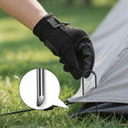 6 inch 25 Pack U Shape Black Garden Stakes,11 Gauge Garden Pins,U-Shaped Tent Stakes,Galvanized Landscape Staples for Yard Lawn,Tube, Landscape Fabrics,Irrigation Hose and Weed Barriers.