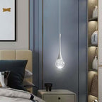 Modern Pendant Lights for Kitchen Island LED Dimmable Crystal Glam Ceiling Pendant Lighting for Dining Room Hallway Bedroom Corner Lamp Brushed Nickel