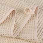 POLYTE Microfiber Quick Dry Lint Free Bath Sheet, 70 x 35 in, Set of 2 (Waffle Weave)