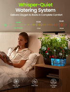 LETPOT Hydroponics Growing System, 12 Pods Indoor Herb Garden Kit with 24W LED Grow Light, 5.5L Water Tank & 16" Adjustable Height, Smart Indoor Gardening System for Kitchen, Home & Gift