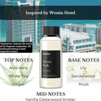 Hotel Diffuser Oil Inspired by The Westin Hotel Scent - 50 ml 1.69 fl oz - Fragrance Oil Blend White Tea, Cedarwood & Amber Notes for Aromatherapy Diffusers and Humidifiers - Dream Walk