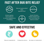 quitch Bug Bite Itch Relief Patch Kids, Bug Bite Patch, Summer Travel Essentials for Kids, Mosquito Bug Bite Thing Alternative Summer Camp Essentials Itch Relief, Baby hydrocortisone Alternative