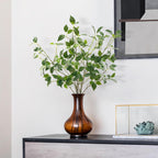 Eucalyptus Stems 32"Fake Plants Eucalyptus Greenery For Vase Artificial Plants Indoor Bay Leaves Bathroom Decor Fake Leaves Greenery Stems Eucalyptus Leaves Dining Room Decor Nordic Decor(4pcs)