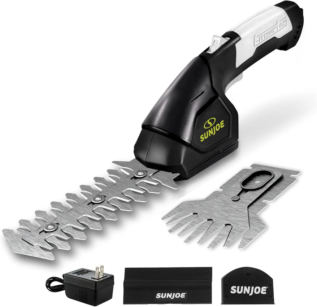 Sun Joe HJ604C 7.2-Volt Cordless Grass Shears and Trimmer, Charger and Battery Included