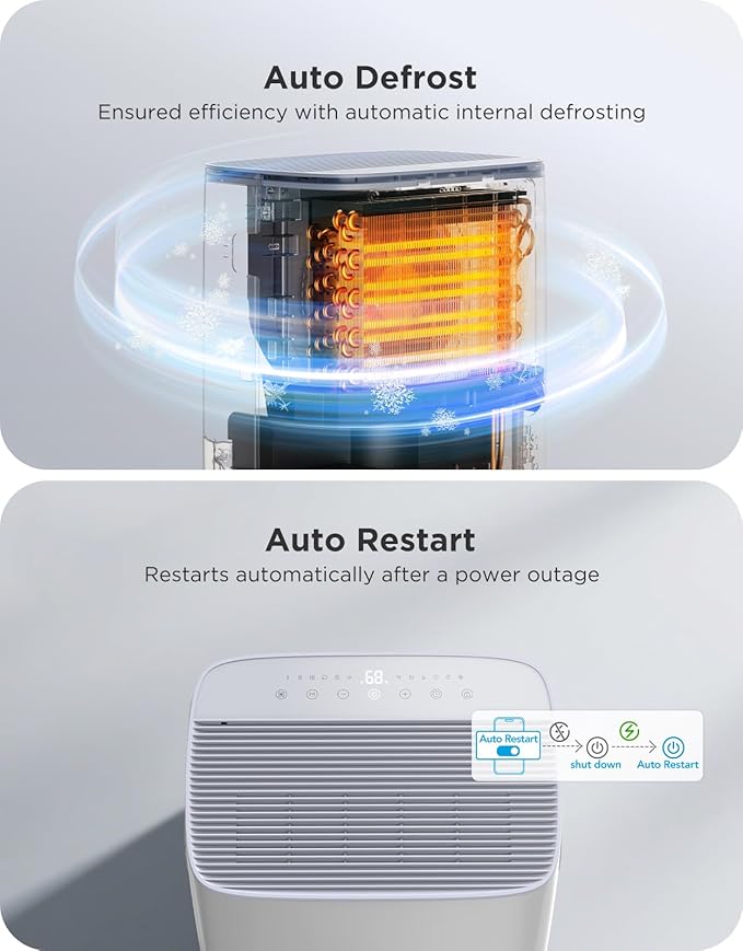 GoveeLife Dehumidifier for Home 4,500 Sq. Ft. 50 to 137 Pint with Pump, Drain Hose, Smart Dehumidifier for Basement with Humidity Control, Auto Shut Off/Defrost, 5 Modes, Bedroom, Bathroom, Garage