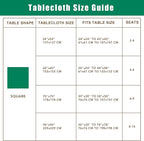 Biscaynebay Textured Fabric Square Tablecloths 70x70 Inches, Ivory Water Resistant Card Table Cloth Folding Table Cover for Dining, Kitchen, Wedding and Parties etc. Machine Washable
