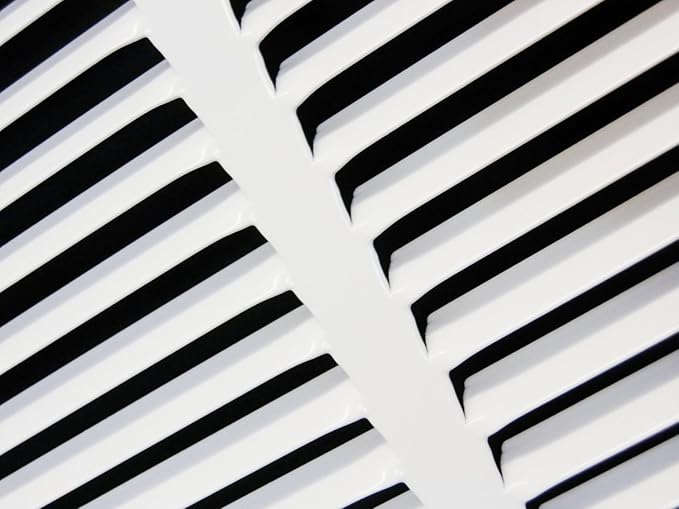 HVAC Premium 16 x 6 Duct Opening Steel Return Air Filter Grille, for 1-inch Filter, Removable Door, Flat Stamped HVAC Vent Cover Grille, Outer Dimensions 18.5 x 8.5