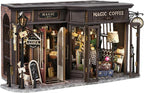 CUTEBEE Dollhouse Miniature with Furniture, Wooden DIY Dollhouse Kit Plus Dust Proof, Creative Room Idea