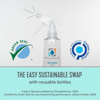 Force of Nature Multi-Purpose Cleaner, Disinfectant & Deodorizer Starter Kit - All Purpose Cleaning Spray with Reusable Bottle, 5 Refills - EPA Registered, Toxin-Free Cleaning Supplies