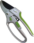 GARDEN GURU 2 in 1 Ratchet Pruning Shears Clippers – 4X Cutting Power – Ratcheting Garden Anvil Pruners Scissors - Ergonomic Grip - Makes Tough Cuts Easy - Great for Seniors & Arthritic Hands