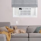 Whirlpool 10,000 BTU Window Air Conditioner with Dehumidifier, 115V, Window AC for Rooms up to 450 Sq. Ft., Living Room, Bedroom, or Kitchen, with Remote Control, Digital Display, and 24H-Timer, White