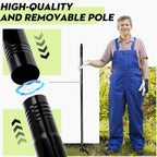 Manual Weed Puller Tool - Reinforced 4-Claw Steel Head - Updated Version Efficient Weed Remover with Long Handle for Garden Weeding - Unbreakable Weeds Effortlessly Without Kneeling