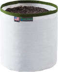 Grow Bag 2 Gallon, Planting Pots - Colorful Plant Grow Bags Pots Gardening Vegetable - Air Pruning Mesh Fabric Plant Container - (White/ODGreen)