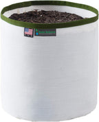 Grow Bag 2 Gallon, Planting Pots - Colorful Plant Grow Bags Pots Gardening Vegetable - Air Pruning Mesh Fabric Plant Container - (White/ODGreen)