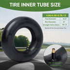 TICONN 4.80/4.00-8 Inner Tube, 2 Pack Inner Tire Tube for Wheelbarrow Tires, Replacement Tube with TR-13 Straight Valve Stem for Wheelbarrows, Mowers, Hand Trucks