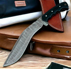 Poshland REG-166 Custom Handmade Damascus Steel kukri Knife - Perfect Grip G10 Handle