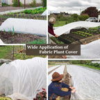 Valibe Plant Covers Freeze Protection 10 ft x 30 ft Floating Row Cover 0.9oz/yd² Garden Fabric Plant Cover for Winter Frost/Sun Pest Protection (10FT X 30FT)