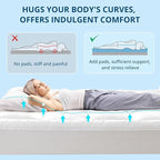 YUGYVOB Mattress Pad Extra Thick, Cooling, and Breathable Full Size Mattress Topper 8-21" Deep Pocket Soft Down Alternative Fill