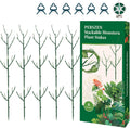 15 Pack Stackable Plant Support Stakes, Garden Trellis for Climbing Plants Indoor and Outdoor Use, Plant Accessories for Potted Plants Monstera, Plant Sticks for Climbing Plant Stems