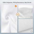 12x10 FT White Backdrop Background for Photography, 100% Polyester Photo Booth Backdrop Foldable Washable White Screen for Portrait Photoshoots Booth Party Video Studio
