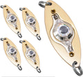 LED Underwater Fishing Lures，LED Lighted Bait Flasher，Deep Drop Fishing Lures，Fish Eye Attractive Light Bait Lure Lamp 5PCS