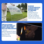 Greenhouse Panels Daylighting Roof Panels Transparent Greenhouse Panel Easy to Bend and Cut for Outdoor Gardens Greenhouses.(Transparent,4x9.8ft)