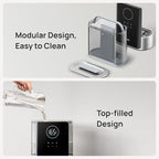 Dreo 8L Smart Humidifiers for Bedroom 600ft², 80H Runtime Warm&Cool Supersized Mist Humidifier for Large Room Indoor, Quiet Whole House humidifier for Baby, Plants, with Alexa/Google, Silver, HM717S