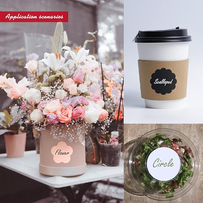 Custom Labels - Personalized Stickers with Any Design, Logo, Text; Business, Thank You Labels; 100 Fancy Framed 5.5"x5.5" Labels