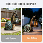 QZJDDZSW Solar Garden Snail Statue,Lawn Decor Statue for Patio, Balcony, Yard Ornament - Mothers Day Gifts for Mom Grandma Women
