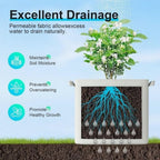 Grow Bags,Gallon Pot,Gallon Grow Bag,Fabric Plant Vegetable Pots,15-35 Gallon Nursery Pots,Deep Plant Pot, Gallon Grow Bags with Handles,3pcs(20 Gallon)