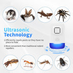 Ultrasonic Pest Control Repeller Plug in, Electronic Rodent Repellent for Indoor Home, Mosquito Repellent, Cockroach Killer, Spider Repellent (6 Pack)