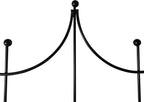 OUTOUR Larger Garden Trellis Plant Support Wire Lattice Grid Panel Stake Fence, 70"x20", for Climbing Plants, Potted Vines Vegetables Vining Flowers Ivy Roses Clematis, Lawn Backyard Patio, Black