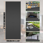 SEAL 6 x 15 Ft Premium Garage Floor Mat, Solid 2.8mm Thickened Black Commercial Grade Heavy Duty Parking Mat for Garage Floor, Golf Cart, Water/Stain Resistant Floor Runner (Embossed Diamond Plate)