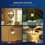 FLSNT 60W Equivalent LED Chandelier Light Bulbs, Dimmable LED B11 E12 Candelabra Base Bulbs, 3000K Warm White, 500LM, 24 Pack