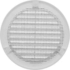 Vent Systems 4" Inch (Opening Dimensions) - Pack of 10 - White Soffit Vent Cover - Plastic Round Air Vent Grille - Built-in Mesh Screen - HVAC Register Louver for Bathroom, Home, Kitchen