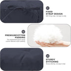 Outdoor Swing Cushions,Waterproof Swing Cushions 3 Seater Replacement with Backrest,Outdoor Thickened Bench Cushion with Ties for Porch,Patio,Backyard,Garden (Navy Blue 60 * 40 in)
