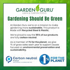 Garden Guru Hand Cultivator Rake Hoe Tiller Tool - Stainless Steel for Ultimate Strength - Rust Resistant - Ergonomic Handle - Great for Gardening Cultivating Loosening Weeding(4Pack)