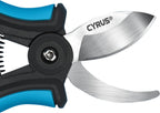 CYRUS 6” Gardening Scissors Hand Pruner Pruning Shear with Curved Stainless Steel Blades Plant Shears Garden Clippers Handheld