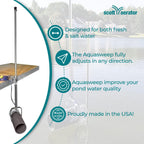 Scott Aerator 1 Horse Power, 115V Muck Blaster -100ft Cord | 1HP Aquasweep w/Dock Mount | Water Circulator | Water Agitator | Water Mover | Muck Blower