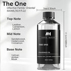 The One Hotel Scent Diffuser Oil - Aromatherapy Fragrance Inspired by 5-Star Hotels - Notes of Cardamom, Leather, Lemon with Cinnamon & Sandalwood - Inspired by Luxury Hotel The One Diffuser Scent