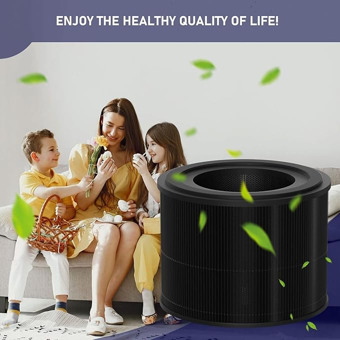 Ontheone Filter Replacement Compatible with AirExpect/AirExtend Air Cleaner Purifier JL-AP-TB01, 4-Stage Filtration High-efficiency Activated Carbon 3-IN-1 Air Clean Voc Dust, 2 Pack