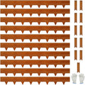 10-Pack Corten Steel Landscape Lawn Edging 6.5 inch Height, Rust Patina Finish Bendable Metal Strips, Hammer-in Edge Border - Yard Pathway Divider, 40 inch Each(33Ft Total), #LYLB65RT-US