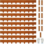10-Pack Corten Steel Landscape Lawn Edging 6.5 inch Height, Rust Patina Finish Bendable Metal Strips, Hammer-in Edge Border - Yard Pathway Divider, 40 inch Each(33Ft Total), #LYLB65RT-US
