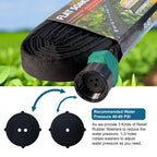 Suneed 4 Pack Flat Soaker Hose 25FT for Garden Beds, Lightweight Drip Soaker Hose 100 ft for Foundation Watering of Plants – Garden Sprinkler Soaker Hoses with Heavy Duty & Easy to Install (25ftx4)