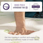 NapQueen Full Size, 12 Inch Anula Green Tea Infused Memory Foam Mattress, Bed in a Box, CertiPUR-US Certified Mattress