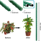 7Feet Garden Stakes Sturdy Plant Sticks Support Tomato Stakes for Vegetable Pack of 20