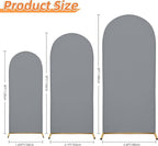 Wedding Arch Cover 4FT 5FT 6FT Arch Backdrop Cover Spandex Fitted Arch Cover for Round Top Chiara Backdrop Stand Covers for Wedding Birthday Party Baby Shower Banquet Ceremony Decoration