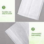 GREANER 200PCS Biodegradable Nursery Bags, 6.3"x7.8" Thickened Non-Woven Fabric Plant Seeding Grow Bags, Planting Seed Starting Pots Pouches for Flower Vegetable, Home or Outdoor Garden Supply